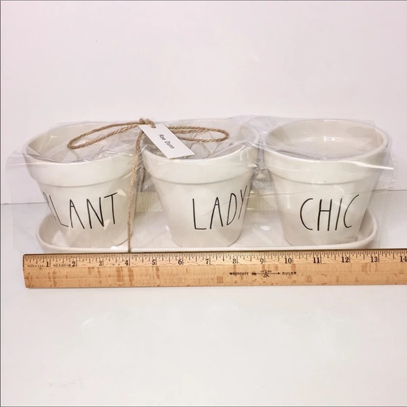 Rae Dunn Other - Rae Dunn PLANT LADY CHIC 3 PLANTERS